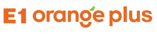 E1 Orange Plus 브랜드 로고