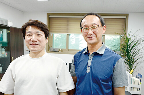 부산테크노파크 김태훈 센터장(왼쪽), ㈜해민중공업 오형석 대표