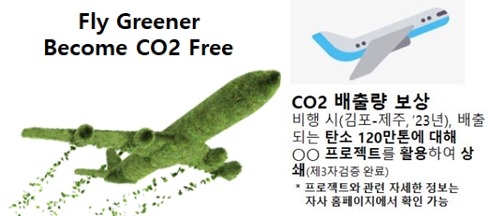 기존(좌측)과 변경된 탄소중립 주장 표시 광고