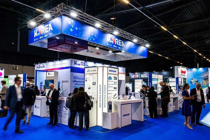 네덜란드에서 개최된 세계 수소 서밋 2025에서 에기평이 국내 수소산업 및 기술을 홍보하고 있다.&nbsp;